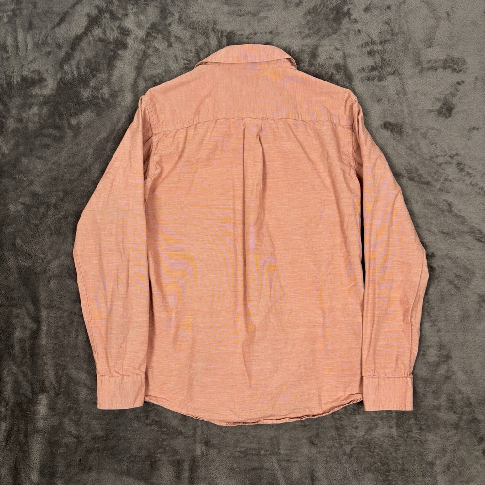 Eddie Bauer Shirt Mens Small Peach Classic Fit Button Down Pocket Utility Hiking - Picture 2 of 8